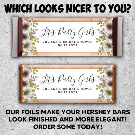 Copper Candy Bar Foil Sheets