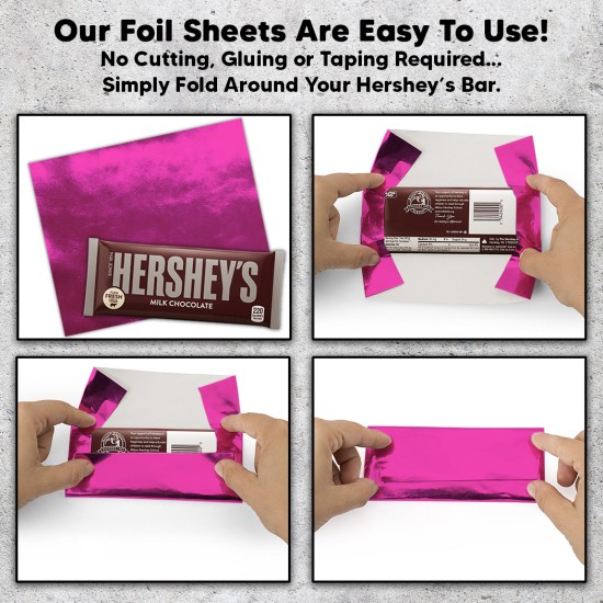 Fuchsia Candy Bar Foil Sheets