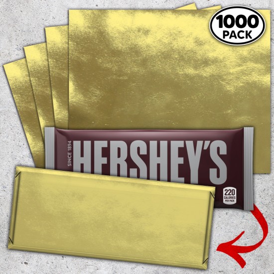 Gold Candy Bar Foil Sheets