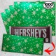 Green Snow Candy Bar Foil Sheets