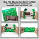 Green Snow Candy Bar Foil Sheets