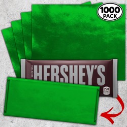 Green Candy Bar Foil Sheets