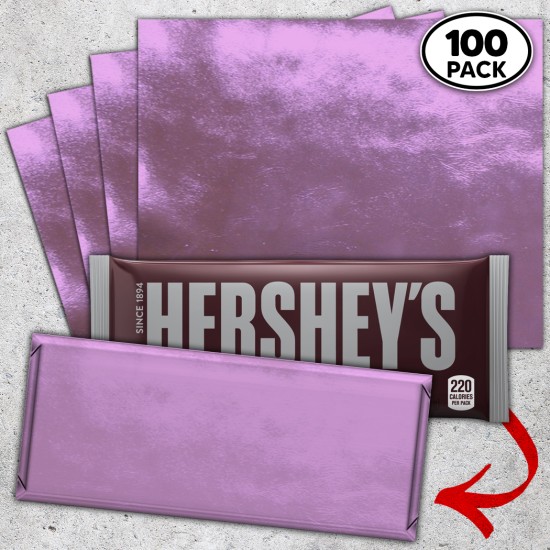 Lavender Candy Bar Foil Sheets