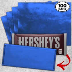 Medium Blue Candy Bar Foil Sheets