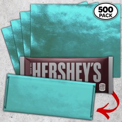 Peacock Blue Candy Bar Foil Sheets