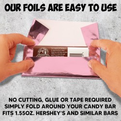 Baby Pink Candy Bar Foil Sheets