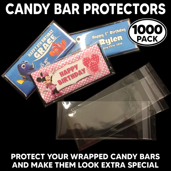 Candy Bar Plastic Protectors