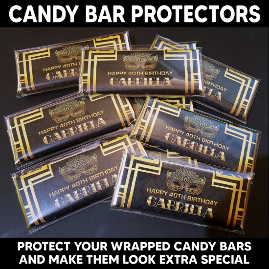 Candy Bar Plastic Protectors