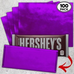 Purple Candy Bar Foil Sheets
