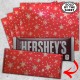 Red Snow Candy Bar Foil Sheets